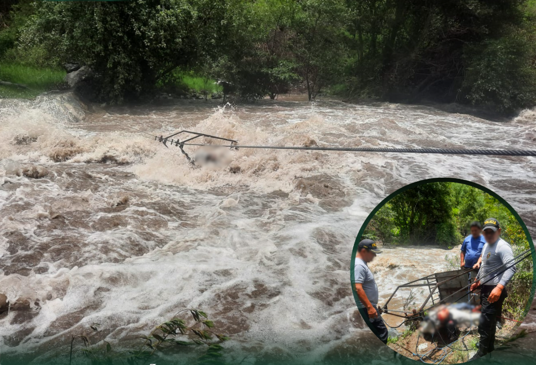 POBLADOR MUERE AHOGADO CUANDO CRUZABA RÍO EN OROYA, EN CIRCA